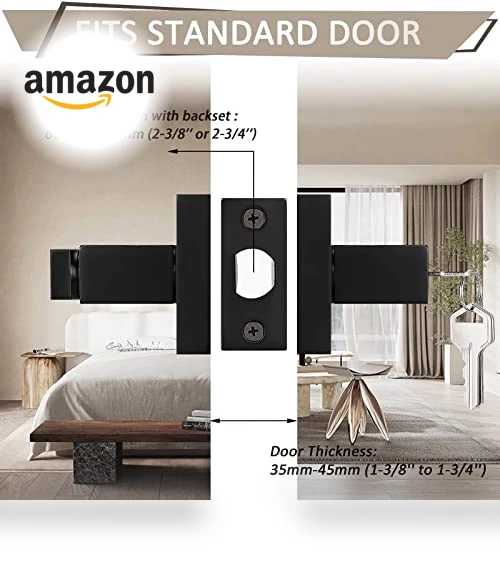 Entry Door Lever with Lock and Key — Deadbolts, Probrico