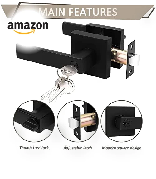 Entry Door Lever with Lock and Key — Deadbolts, Probrico