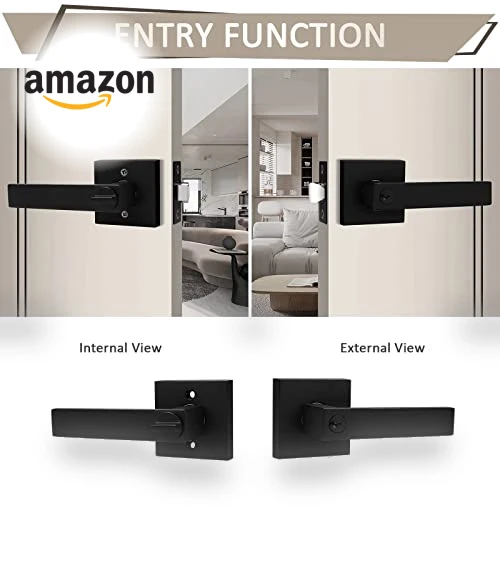 Entry Door Lever with Lock and Key — Deadbolts, Probrico