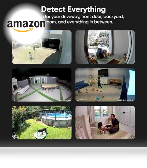 HD WiFi Wired Indoor/Outdoor Home Security Camera — Smart Home Security, Wyze