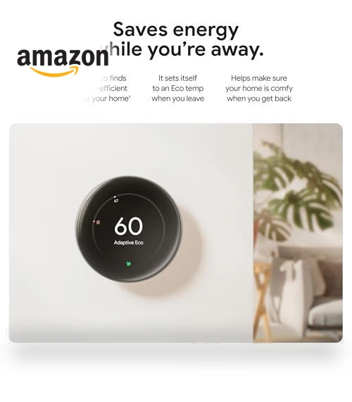 Learning Thermostat with Temperature Sensor — Smart Climate Control, Google