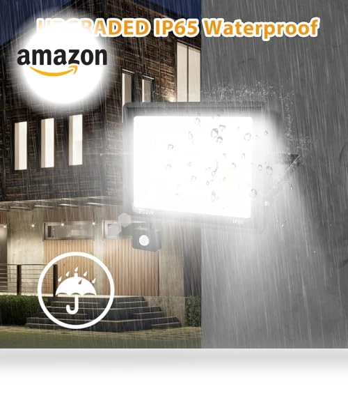 LED Motion Sensor Flood Light — Outdoor Security & Flood Lighting, YANYCN