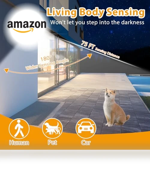 LED Motion Sensor Flood Light — Outdoor Security & Flood Lighting, YANYCN