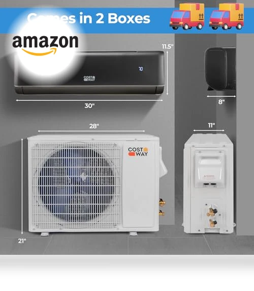 Mini Split Air Conditioner & Heater — Split-System, COSTWAY