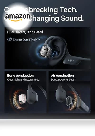 Open-Ear, Bone Conduction Sport Headphones — Headphones, SHOKZ