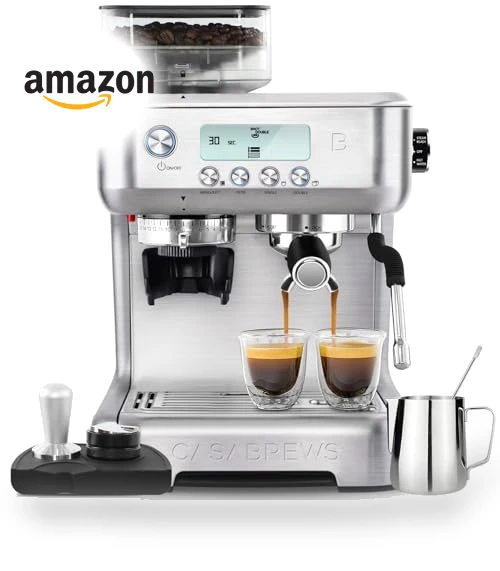 Professional Espresso Machine with Grinder and Milk Frother — Coffee & Espresso Combos, CASABREWS