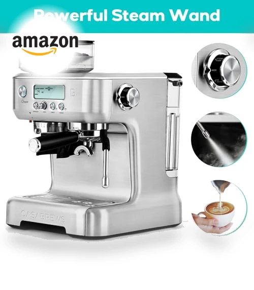 Professional Espresso Machine with Grinder and Milk Frother — Coffee & Espresso Combos, CASABREWS