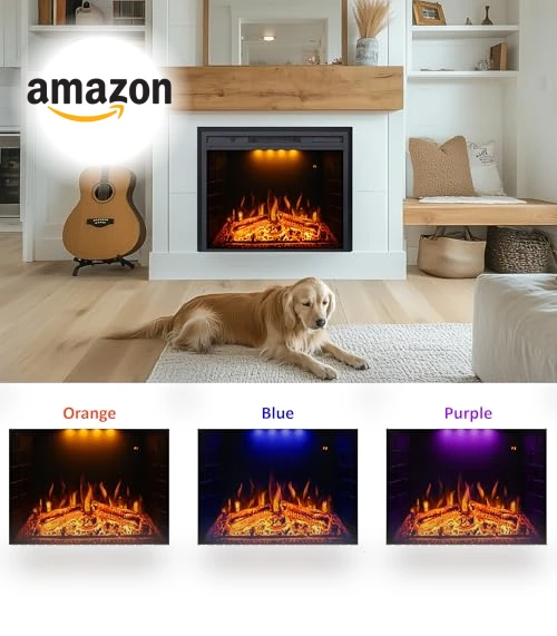 Recessed Electric Fireplace Insert — Electric Heating Solutions, Valuxhome