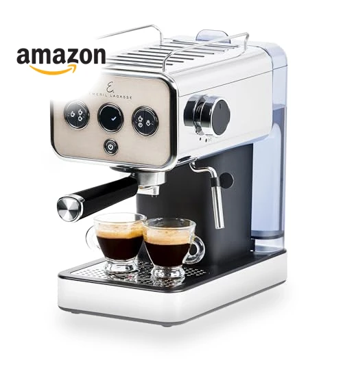 Semi-Automatic 15-Bar Pro Espresso Machine with Milk Frother Steam Wand — Espresso Machines, Emeril Lagasse