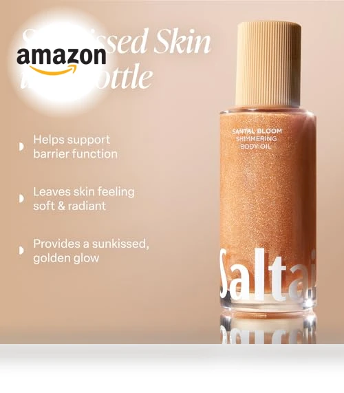 Shimmering Body Oil - Santal Bloom Scented Dry Oil Moisturizer — Sun Care Essentials, Saltair
