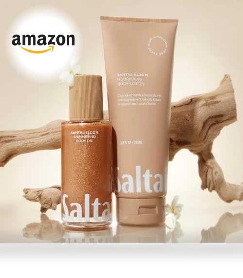 Shimmering Body Oil - Santal Bloom Scented Dry Oil Moisturizer — Sun Care Essentials, Saltair