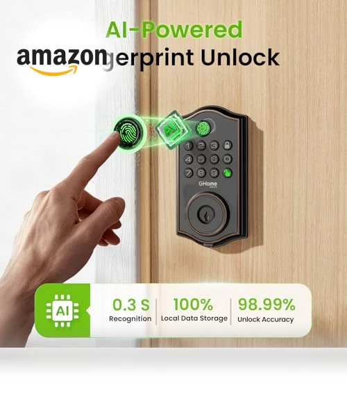 Smart Deadbolt Lock for Front Door — Locks, GHome Smart