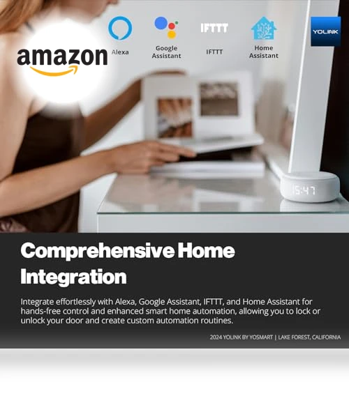 Smart Lever Lock with Fingerprint, Keypad, IC Card and App Control — Smart Home Security, YoLink