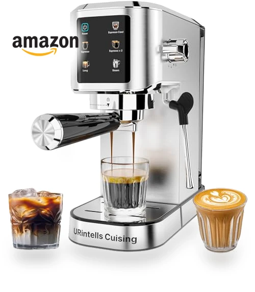 Touch Screen Stainless Steel Espresso Machine — Coffee & Espresso Combos, URintells Cuising
