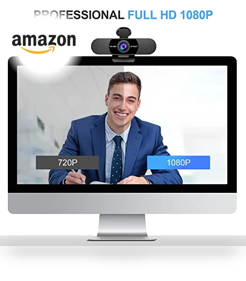 1080P Webcam with Microphone — Video Cameras, eMeet