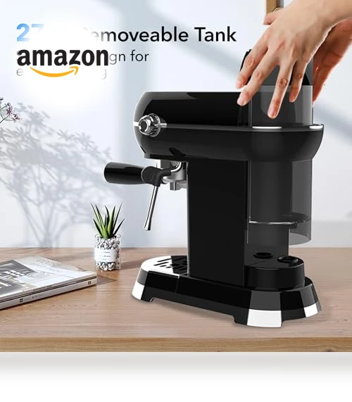 20 Bar Espresso Machine with Milk Frother — Semi-Automatic Espresso Machines, HBN
