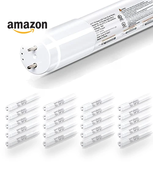 20 Pack 4FT LED T8 Hybrid Light Tube — Ballasts, Hykolity