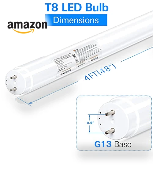 20 Pack 4FT LED T8 Hybrid Light Tube — Ballasts, Hykolity