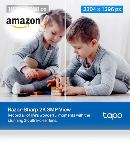 2K Pan/Tilt Security Camera — Baby Monitors, TP-Link