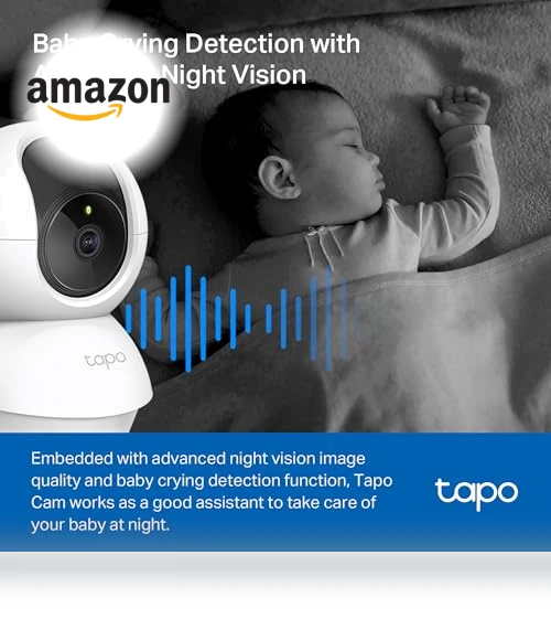 2K Pan/Tilt Security Camera — Baby Monitors, TP-Link