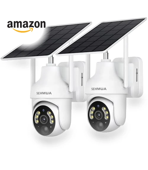 2K Solar Security Cameras Wireless Outdoor — Security Cameras, SEHMUA