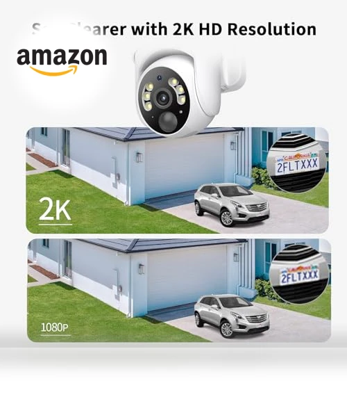 2K Solar Security Cameras Wireless Outdoor — Security Cameras, SEHMUA