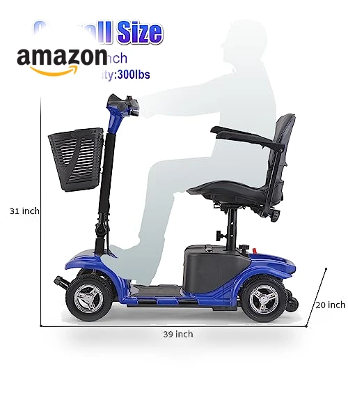 4 Wheels Electric Mobility Scooter — Electric Self-Balancing Scooters, DOUBLE GLOBAL INC