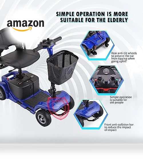 4 Wheels Electric Mobility Scooter — Electric Self-Balancing Scooters, DOUBLE GLOBAL INC