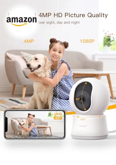 5G Security Camera Indoor — Baby Monitors, ARENTI