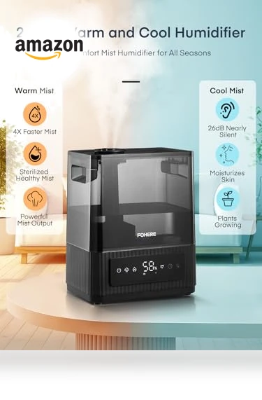 6L Warm and Cool Mist Humidifier — Air Moisturizers, FOHERE