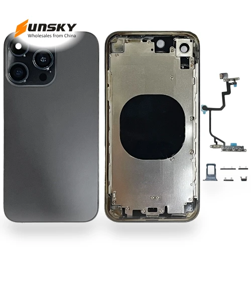 Back Cover with Appearance Imitation of iP15 Pro — Back Covers