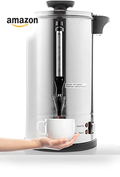 Commercial Grade Stainless Steel Percolate Coffee Maker Hot Water Urn — Professional Coffee Equipment, SYBO