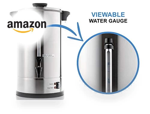 Commercial Grade Stainless Steel Percolate Coffee Maker Hot Water Urn — Professional Coffee Equipment, SYBO
