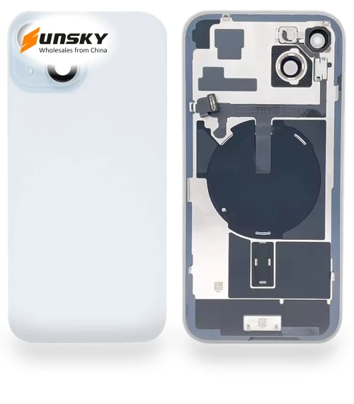 Glass Battery Back Cover with Flash Bracket + Wireless Charging Module — Back Covers