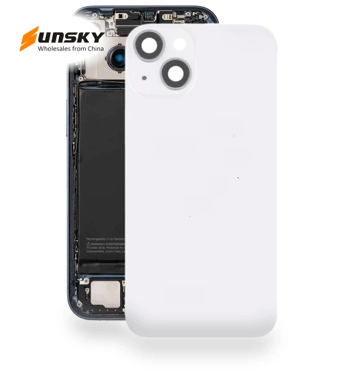 Glass Battery Back Cover with Flash Bracket + Wireless Charging Module — Back Covers