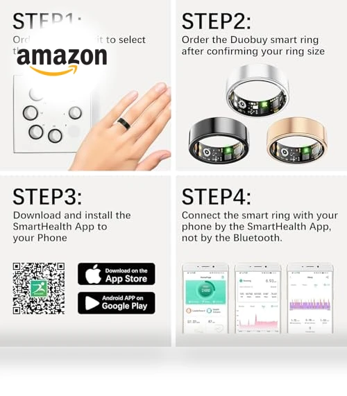 Health Rings for Women Men — Fitness Bands, Duobuy