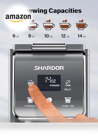 K Cup Coffee Maker With Bold Setting — Single-Cup Coffee Makers, SHARDOR