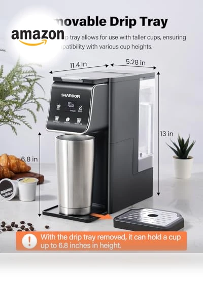K Cup Coffee Maker With Bold Setting — Single-Cup Coffee Makers, SHARDOR