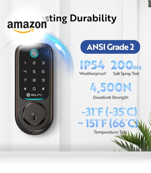 No-Hub Smart Digital Door Lock — Keyless Entry, SOLITY