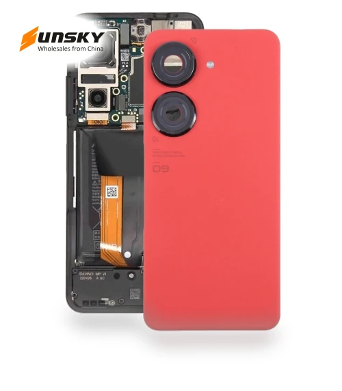 Original Battery Back Cover with Camera Lens Cover — Back Covers, Asus