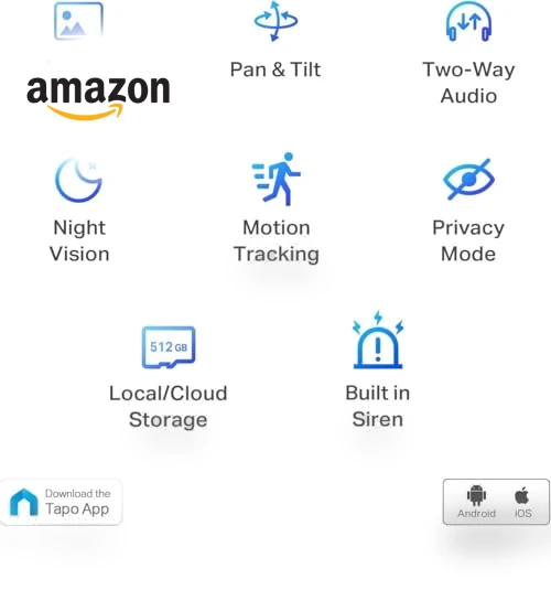 Pan/Tilt Security Camera — Baby Monitors, TP-Link