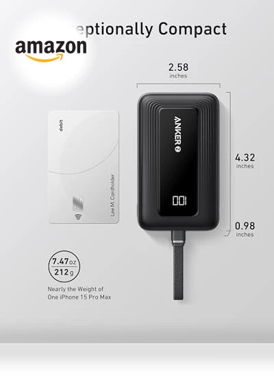 Portable Charger, 10,000mAh 30W Power Bank — Mobile Power Solutions, Anker