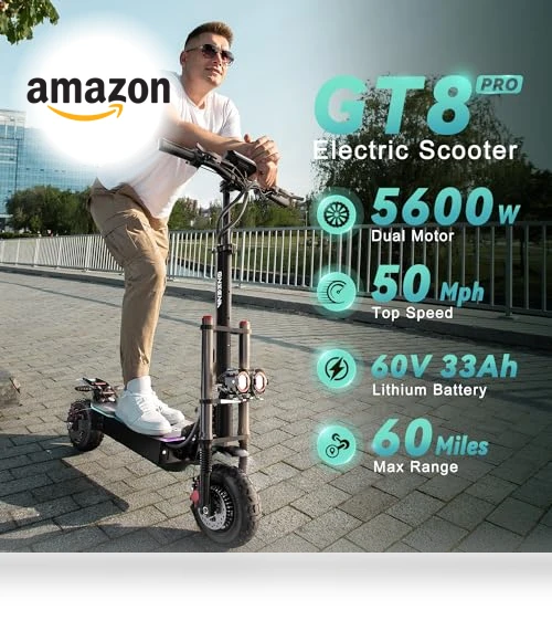 Powerful 5600W Dual Motor Electric Scooter — Electric Self-Balancing Scooters, ONECNA