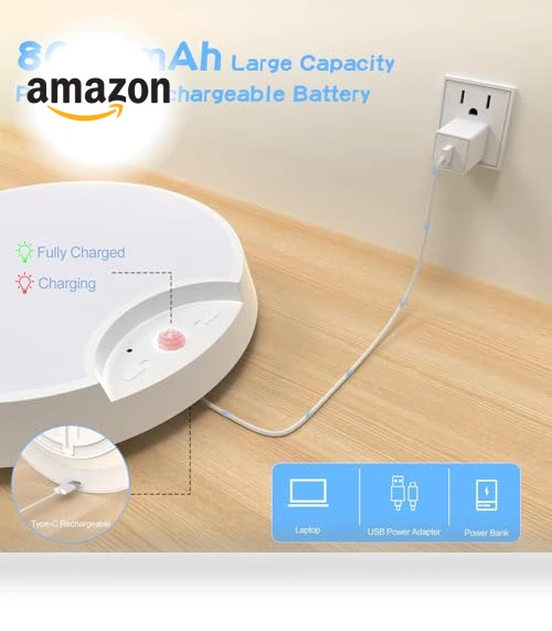 Rechargeable Motion Sensor Closet Light — Tap Lights, WhitePoplar