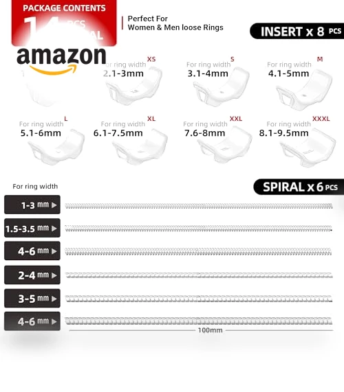 Silicone Ring Guards Invisible Ring Spacers Fitter — Enhancers, Omilly
