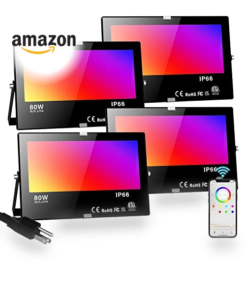 Smart Color Change LED Flood Light — Garden Illumination, Neliwo