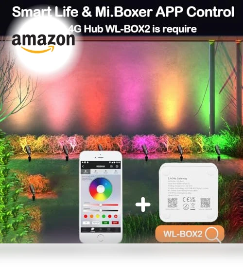 Smart RGB Color Changing Landscape Lighting — Garden Illumination, rosykite