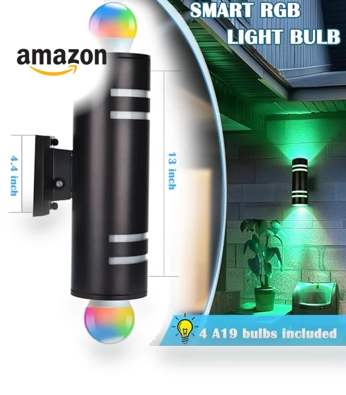 Smart RGB Outdoor Wall Lights — Garden Illumination, iYogaled