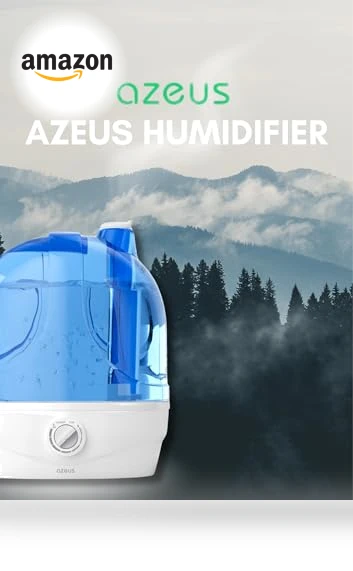 Ultrasonic Cool Mist Humidifier — Air Moisturizers, AZEUS