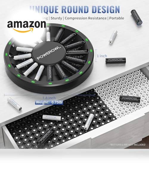 16 Bay AA AAA Battery Charger — Chargers, POWEROWL